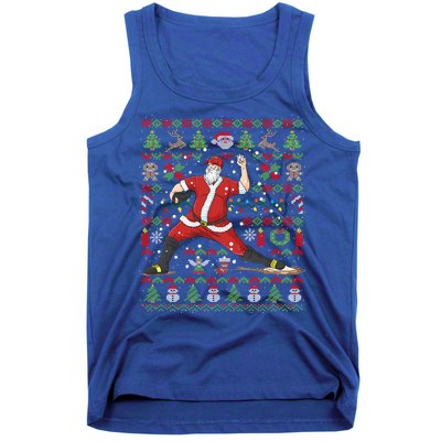 Ugly Christmas Pitcher Baseball Santa Claus Great Gift Tank Top