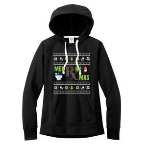 Ugly Christmas Pharmacy Tech Merry Xmas Pharmacist Gift Women's Fleece Hoodie