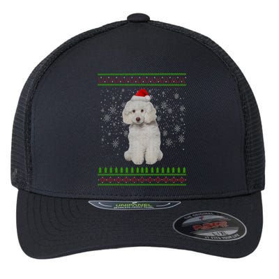 Ugly Christmas Poodle Dog Xmas Merry Christmas Funny Gift Meaningful Gift Flexfit Unipanel Trucker Cap