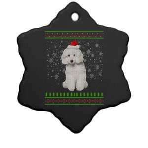 Ugly Christmas Poodle Dog Xmas Merry Christmas Funny Gift Meaningful Gift Ceramic Star Ornament