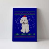 Ugly Christmas Poodle Dog Xmas Merry Christmas Funny Gift Meaningful Gift Canvas