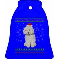 Ugly Christmas Poodle Dog Xmas Merry Christmas Funny Gift Meaningful Gift Ceramic Bell Ornament