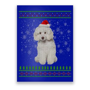 Ugly Christmas Poodle Dog Xmas Merry Christmas Funny Gift Meaningful Gift Poster