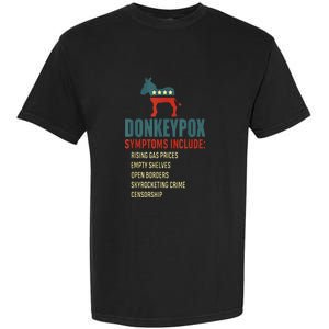 Unny Conservative Republican Anti Biden Donkeypox Garment-Dyed Heavyweight T-Shirt