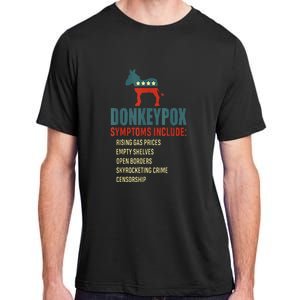 Unny Conservative Republican Anti Biden Donkeypox Adult ChromaSoft Performance T-Shirt