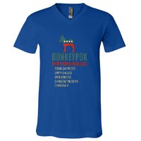 Unny Conservative Republican Anti Biden Donkeypox V-Neck T-Shirt