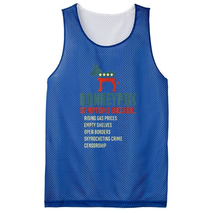 Unny Conservative Republican Anti Biden Donkeypox Mesh Reversible Basketball Jersey Tank