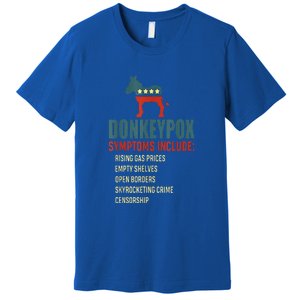 Unny Conservative Republican Anti Biden Donkeypox Premium T-Shirt