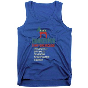 Unny Conservative Republican Anti Biden Donkeypox Tank Top