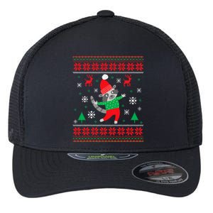 Ugly Christmas Raccoon Xmas Party Raccoon Lover Flexfit Unipanel Trucker Cap