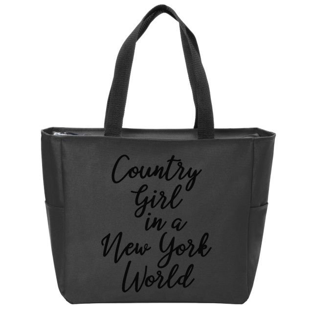 Urban City Rural Cowgirl Zip Tote Bag