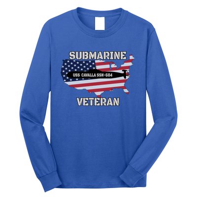 Uss Cavalla Ssn684 Submarine Veteran Day Father Grandpa Dad Gift Long Sleeve Shirt