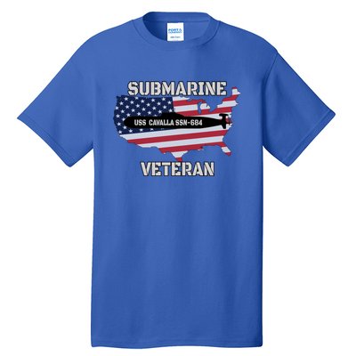 Uss Cavalla Ssn684 Submarine Veteran Day Father Grandpa Dad Gift Tall T-Shirt