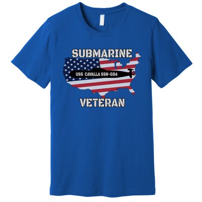 Uss Cavalla Ssn684 Submarine Veteran Day Father Grandpa Dad Gift Premium T-Shirt