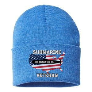 Uss Cavalla Ssn684 Submarine Veteran Day Father Grandpa Dad Gift Sustainable Knit Beanie