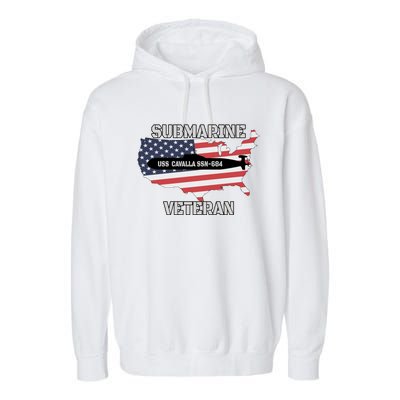 Uss Cavalla Ssn684 Submarine Veteran Day Father Grandpa Dad Gift Garment-Dyed Fleece Hoodie