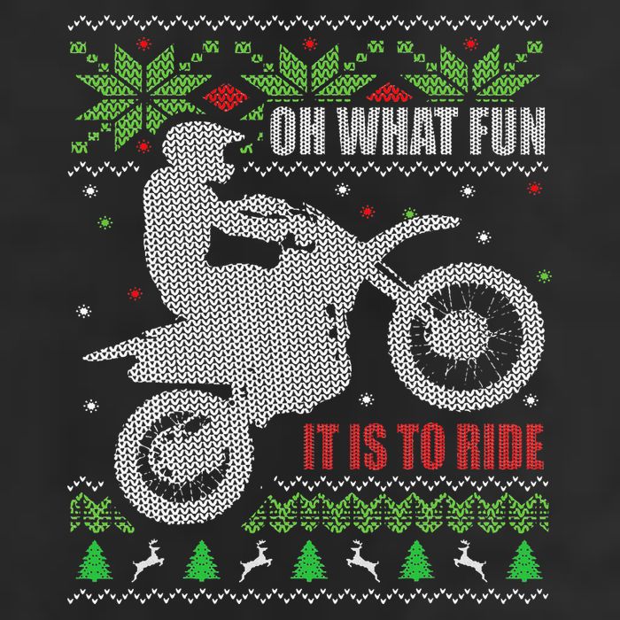 Ugly Christmas Sweater Dirt Bike Motorcycle Motocross Biker Hat