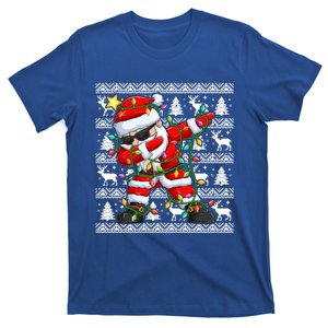 Ugly Christmas Sweater Dabbing Santa Cool Gift T-Shirt