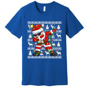 Ugly Christmas Sweater Dabbing Santa Cool Gift Premium T-Shirt