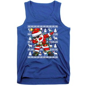 Ugly Christmas Sweater Dabbing Santa Cool Gift Tank Top