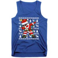 Ugly Christmas Sweater Dabbing Santa Cool Gift Tank Top