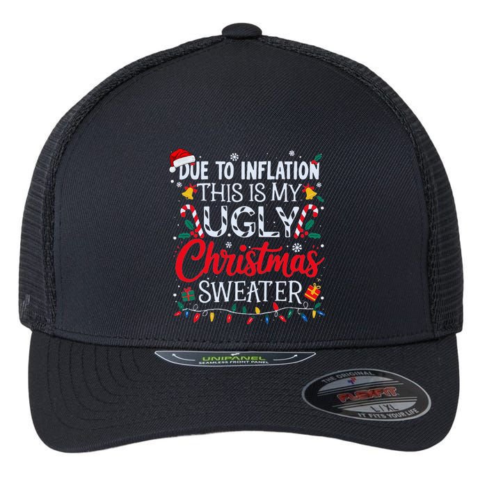 Ugly Christmas Sweater Couples Matching Flexfit Unipanel Trucker Cap