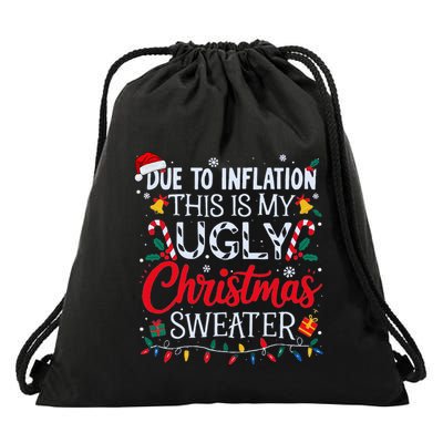Ugly Christmas Sweater Couples Matching Drawstring Bag