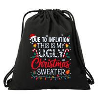 Ugly Christmas Sweater Couples Matching Drawstring Bag