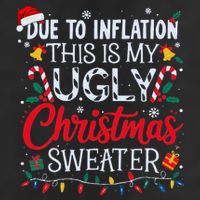 Ugly Christmas Sweater Couples Matching 25L Jumbo Tote