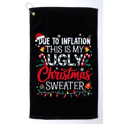 Ugly Christmas Sweater Couples Matching Golf Towel