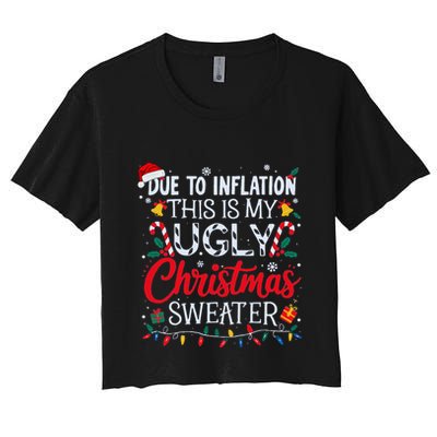 Ugly Christmas Sweater Couples Matching Crop Top
