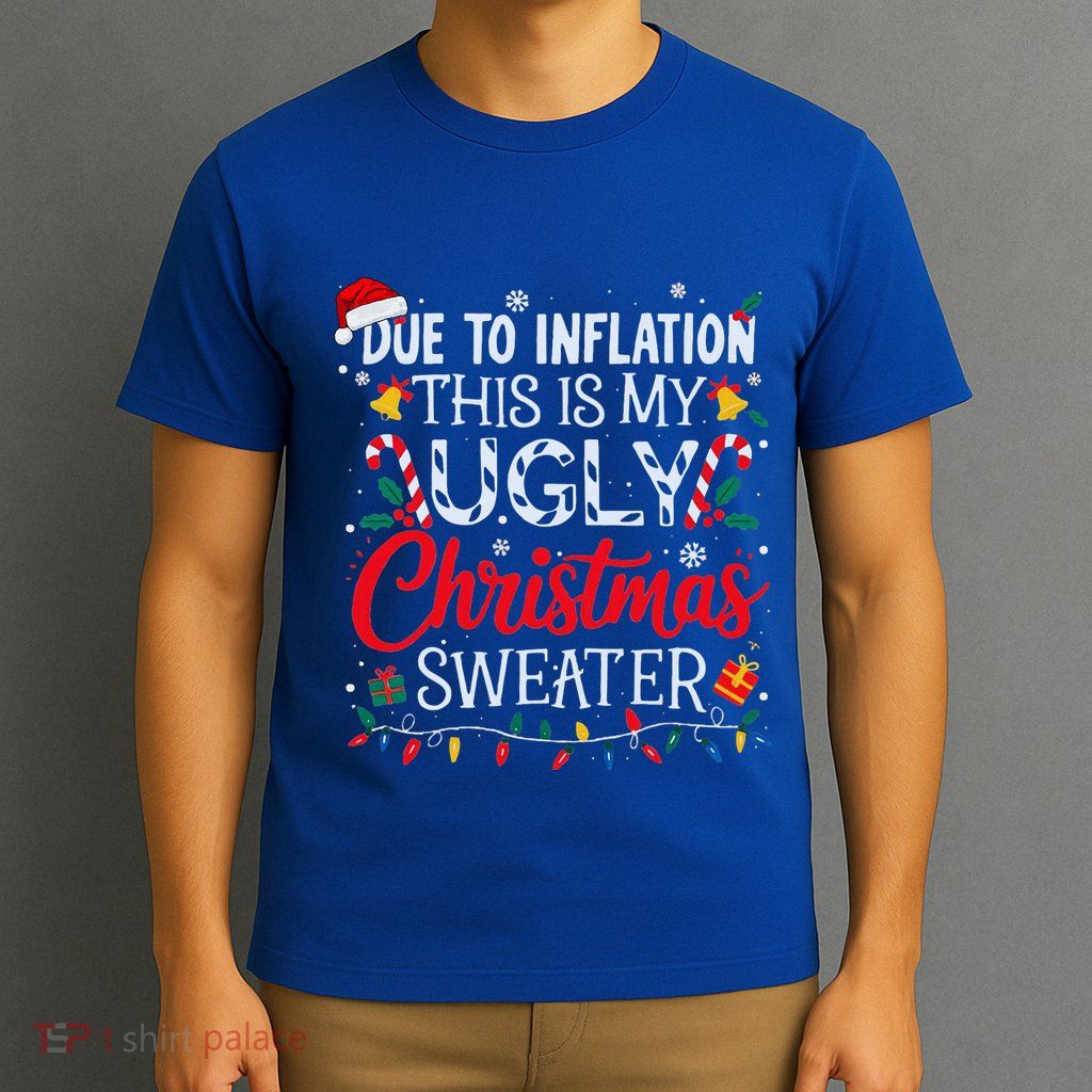 Ugly Christmas Sweater Couples Matching T-Shirt