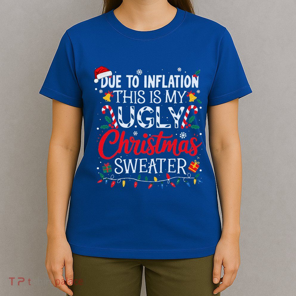 Ugly Christmas Sweater Couples Matching T-Shirt