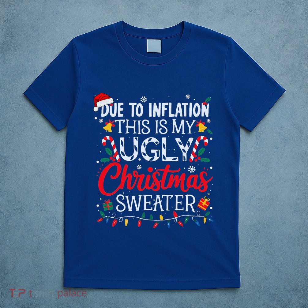 Ugly Christmas Sweater Couples Matching T-Shirt