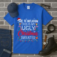 Ugly Christmas Sweater Couples Matching Tall T-Shirt