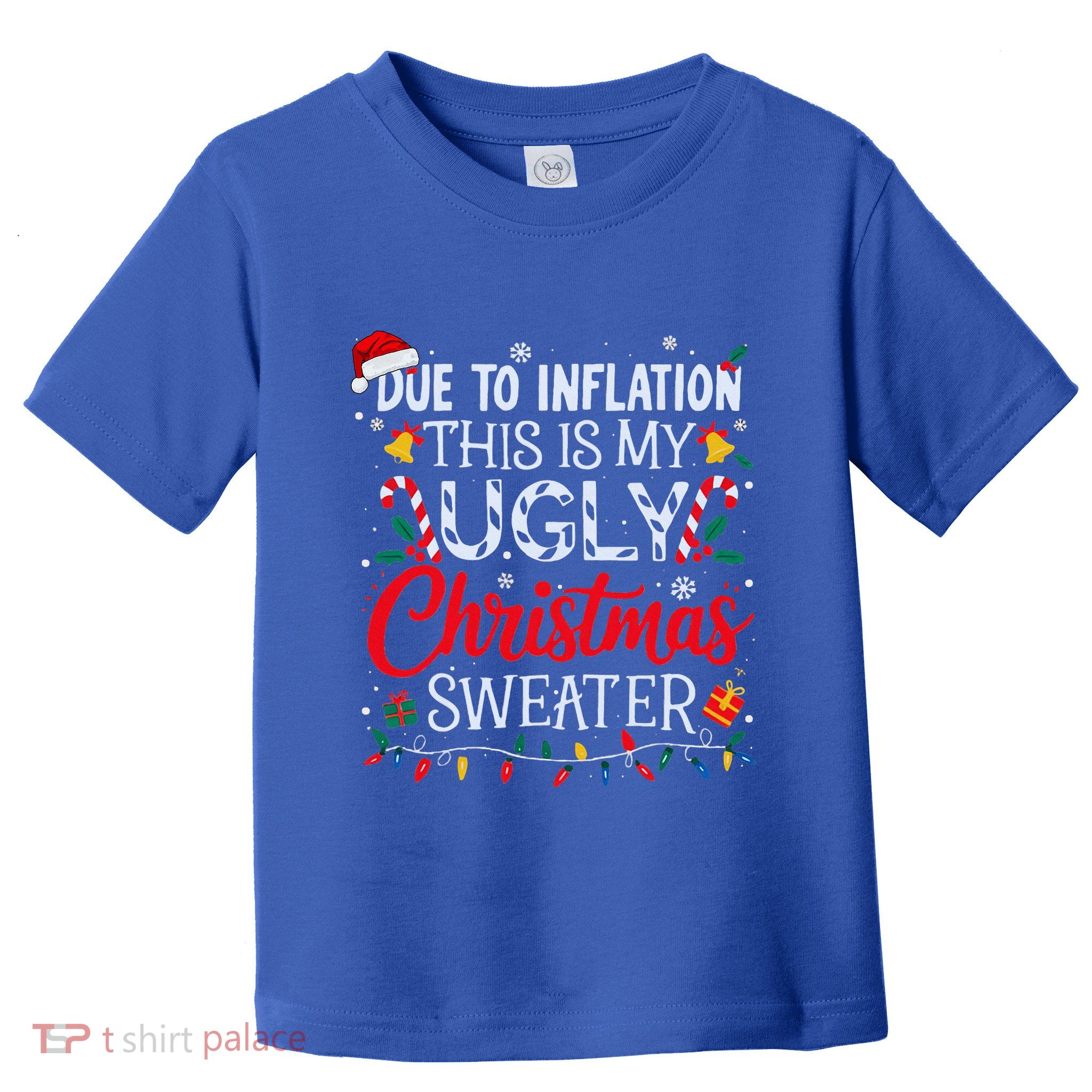 Ugly Christmas Sweater Couples Matching Toddler T-Shirt