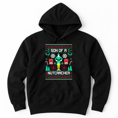 Ugly Christmas Sweater Son Of A Nutcracker Novelty Hoodie