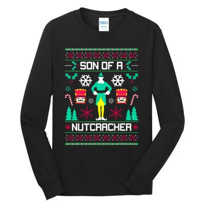 Ugly Christmas Sweater Son Of A Nutcracker Novelty Tall Long Sleeve T-Shirt