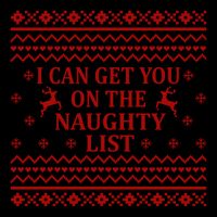 Ugly Christmas Sweater I Can Get You On The Naughty List Gift Backpack