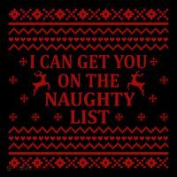 Ugly Christmas Sweater I Can Get You On The Naughty List Gift Wool Snapback Cap