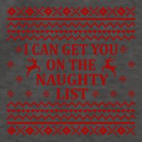 Ugly Christmas Sweater I Can Get You On The Naughty List Gift Vector Backpack