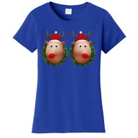 Ugly Christmas Sweater Merry Titmas Reindeer Boobs Naughty Gift Women's T-Shirt