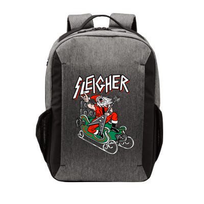 Ugly Christmas Sweater Sleigher Heavy Metal Santa Xmas Vector Backpack