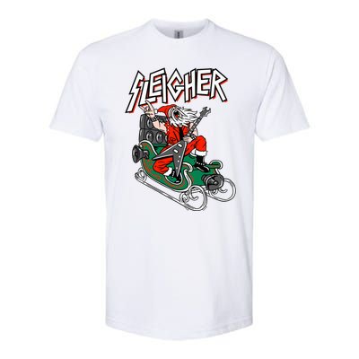 Ugly Christmas Sweater Sleigher Heavy Metal Santa Xmas Softstyle CVC T-Shirt