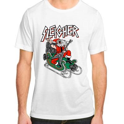 Ugly Christmas Sweater Sleigher Heavy Metal Santa Xmas Adult ChromaSoft Performance T-Shirt