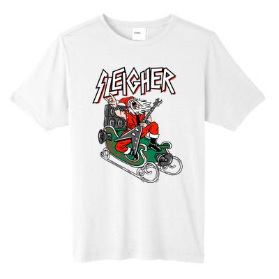 Ugly Christmas Sweater Sleigher Heavy Metal Santa Xmas Tall Fusion ChromaSoft Performance T-Shirt