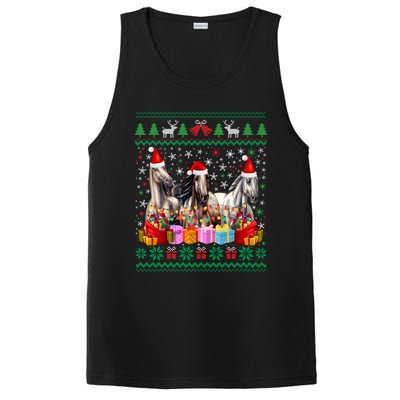 Ugly Christmas Sweater Santa Hat Xmas Horse Lover Animal PosiCharge Competitor Tank