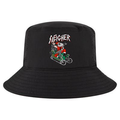 Ugly Christmas Sweater Sleigher Heavy Metal Santa Xmas Cool Comfort Performance Bucket Hat