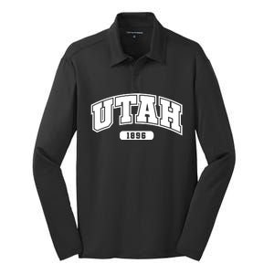 Utah Collegiate Style 1896 Silk Touch Performance Long Sleeve Polo