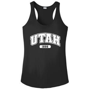 Utah Collegiate Style 1896 Ladies PosiCharge Competitor Racerback Tank